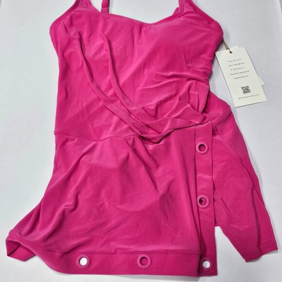 Beyond Control Grommet-Detail Square-Neck Swim Dress - Picture 8 of 15